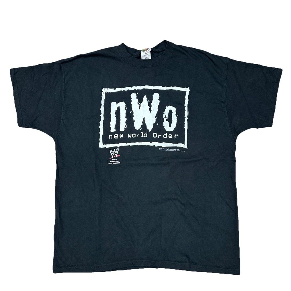 Vintage NWO New World Order T Shirt Mens Size XXL 2XL WCW Wrestling Black WWE